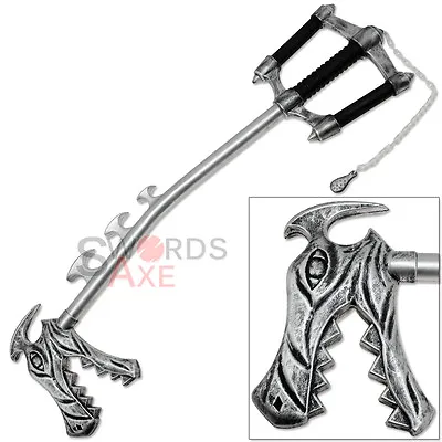 FOAM Replica Fatal Hearts Crest Keyblade Dragon Kingdom Latex Sword Weapon • $49.99