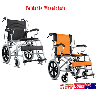 Foldable Wheelchair Elderly And Disabled 16  Lightweight Soft Mobility Aid • $148