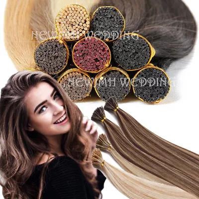 200S CLEARANCE Stick I Tip Fusion Pre-bonded 100% Human Remy Hair Extensions US • $140.44