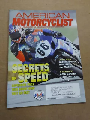 American Motorcyclist Magazine Mat Mladin Going Solo January 2004 M447 • $12.99