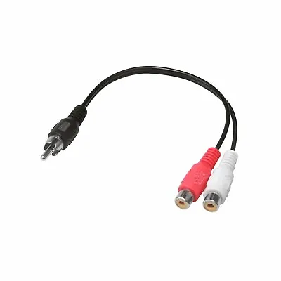 6 Inch RCA Male To 2 RCA Female Audio Adapter Y Splitter Cable 6  • $3.55