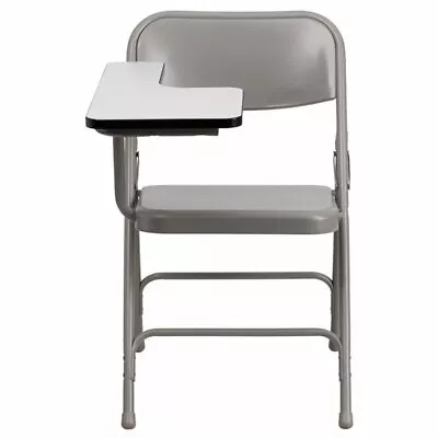 Pemberly Row Premium Steel Folding Chair With Right Hand Tablet Arm • $98