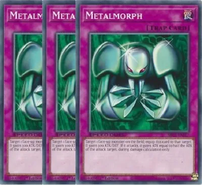 Yugioh - Metalmorph X 3 - 1st Edition NM - Free Holographic Card • $3.25