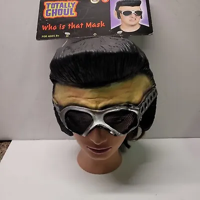 $20 • Buy Elvis Presley, Rockabilly Greaser Halloween Rubber Face Mask Sideburns/Glasses 