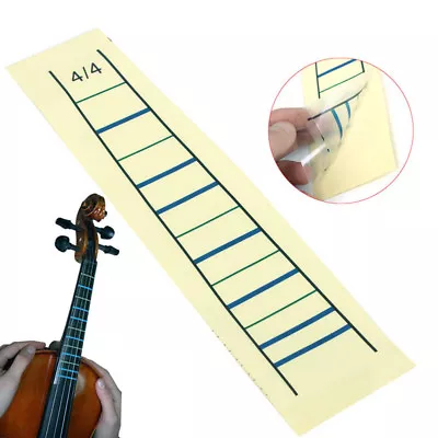 4/4 Violin Fretboard Sticker Fingerboard Marker Fiddle Learn Note Chart Tape • $2.99