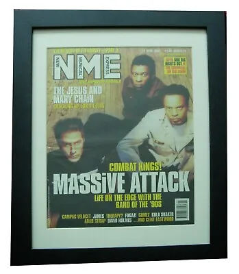£69.95 • Buy Massive Attack+nme Front Cover Original 1998+poster+framed+express Global Ship