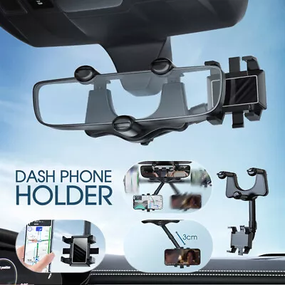 360° Rotation Car Truck Phone Holder Rearview Mirror Mount For Mobile Phone GPS • $12.59