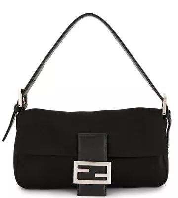 Fendi Baguette Bag Vintage Leather Black • $295