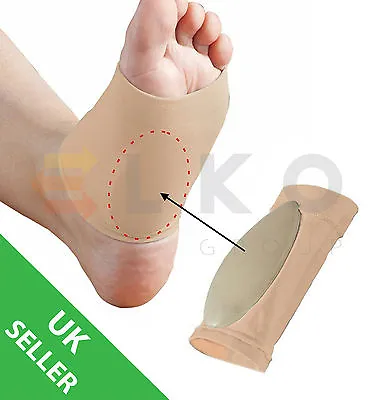 £6.99 • Buy Foot Arch Support Flat Feet Fallen Arch Plantar Fasciitis Insole Heel Pain Help