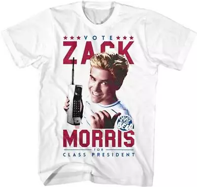 Saved By The Bell TV Show Vote Zack Morris For Class President Men's T Shirt • $23.50