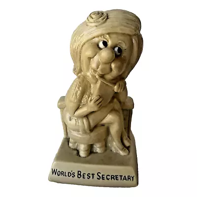 R W Berries Cos World's Best Secretary #827 1971 Figurine Statue • $14