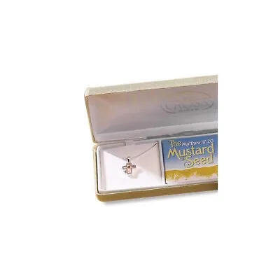 Cherishables Mustard Seed Acrylic Cross 18  Necklace Legend Message Card • $65.95