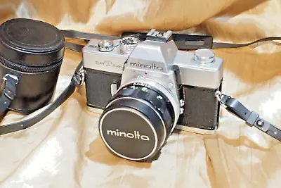 MINOLTA SRT101b + MC ROKKOR-PF 58mm F1.4 With LENS Case Film Camera - NO Battery • $135