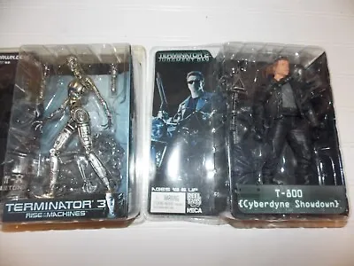 2003 McFarlane Terminator T-800 + NECAT-3 Endoskeleton + T-2 Loose Figure • $72