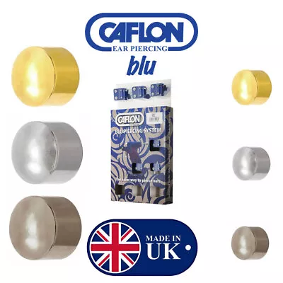 Caflon Ball Regular & Mini Ear Piercing Studs Earrings Gold Steel Titanium • £3.45