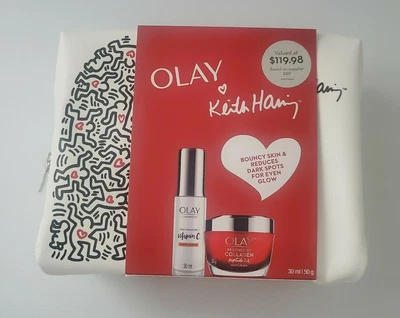 $59.50 • Buy Olay Regenerist Collagen Day Cream & Luminous Vitamin C Serum Gift Pack Bag 