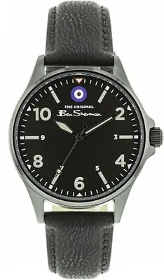 Ben Sherman Mens Watch With Black Dial And Black Leather Strap BS068B • £27.99