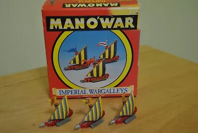 Games Workshop Man O' War Imperial Wargalleys Fleet - Painted W/ Box • $17.50