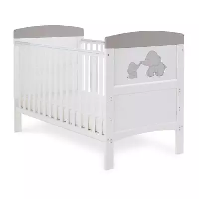 Obaby Grace Inspire Cot Bed (Me And Mini Me Elephants - Grey) • £175.50