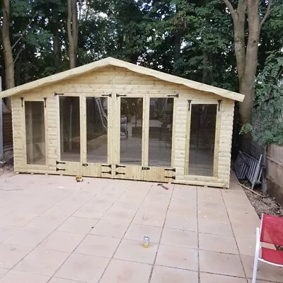 14x10 Summer House Log Lap T&G • £2600