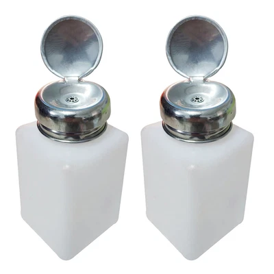 £6.72 • Buy 2Pcs 7oz Empty Makeup Remover Press Bottle Alcohol Lockable Pump Dispenser