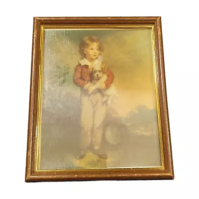 Vintage Litho Print Arthur Devis  Master Simpson Boy & Dog 11 X9  Framed  • $43.99