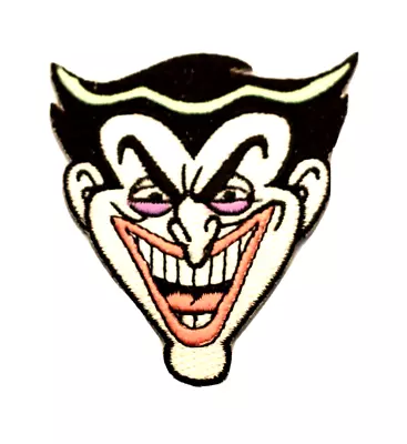 Joker Face Iron-On Patch DC Comics Batman Applique Badge • $4.39