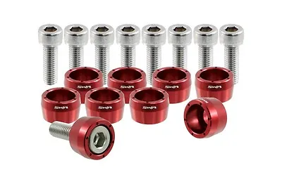 Vms Racing Red 8mm 8 Mm Header Cup Bolt Washer Kit For Honda Acura Jdm Bolts • $929.95