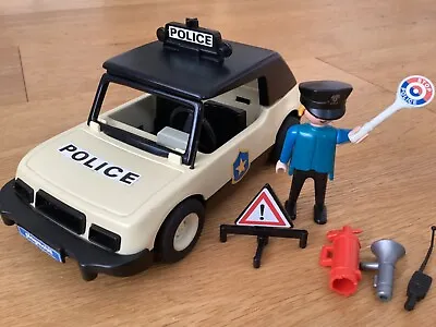 Vintage 1976 Playmobil 3149 Police Car And Figure Plus Accessesories • £11.99