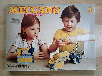 Vintage Meccano - Standard Range. Set 4. 1977 Complete. Original Box & Manuals • £39.99