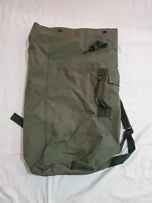 Military Duffle Bag Rucksack Sea Bag Olive Green Army Marine Corps USGI • $19.99