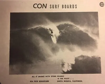 CON Surfboards“vintage Wave”1960-90 Santa Monica/Venice Surf(jacobsvelzy • $9