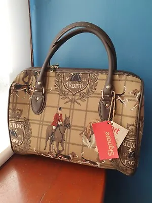 £23.99 • Buy Signare Travel Overnight Bag Hunting Print Oversized Handbag Hounds Weekend Bag
