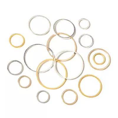 10mm - 40mm Closed Ring Earring Wires Hoops Pendant Connectors Jewelry Making UK • £1.65