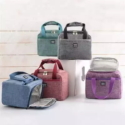 Insulated Lunch Bag Thermal Cooler Women Kids Picnic Food Box Tote Bags • £6.99