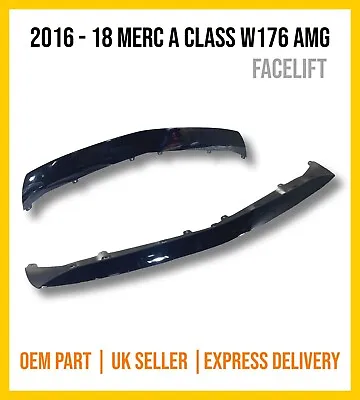2016 - 18 Mercedes A Class W176 Amg Front Bumper Lower Spoiler Trim A1768852300 • £99.99