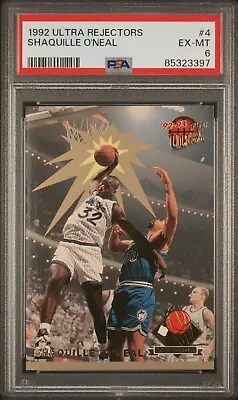 1992 Fleer Ultra Rejector #4 Shaquille O'Neal PSA 6 Rookie Card RC Fresh Holder • $9.95