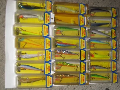 21 Different Storm Jr Thunderstick Rare Colors NIB Pre Rapala Stick Bait Lure • $239