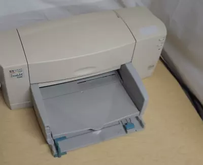 READ INFO HP Deskjet 720C Color Inkjet Printer NO INK Manual Disc AS IS READ • $75