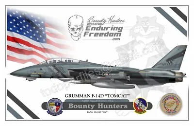 F-14D TOMCAT VF-2  Bounty Hunters  - Airplane Profile • $18