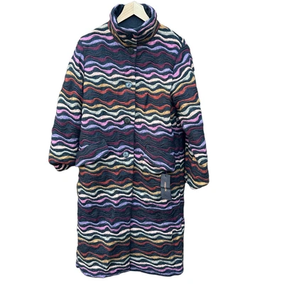 $1499 • Buy Vintage Missoni Mohair Reversible Long Coat Jacket RARE Size 42 NWT
