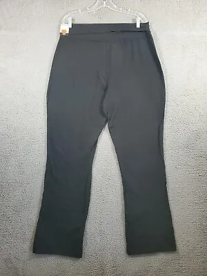 Vintage Mossimo Stretch Pants Womens X Black Comfy Fold Over Waist Y2K • $9