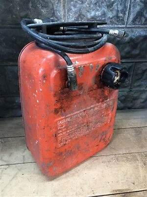 6 Gallon Chrysler Tote Tank Gasoline Gas Can Outboard Boat Motor Vintage E • $124