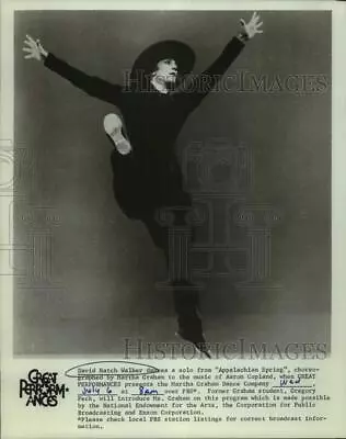 Press Photo Dancer David Hatch Walker In  Appalachian Spring  Performance • $15.99