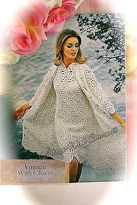 £3.09 • Buy Vintage Crochet Pattern Wedding Dress, Occasion Dress, Coat & Jacket.