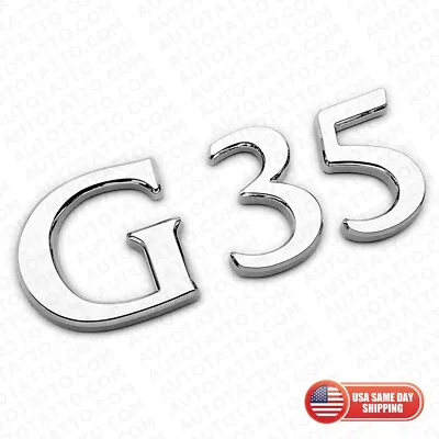 For Infiniti G35 Rear Trunk Logo Letter Badge Emblem Nameplate Sport Chrome • $29.99