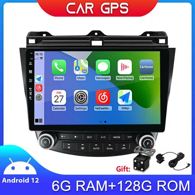 10.1'' Car Head Unit Android 12 GPS BT For Honda Accord 2003-2007 Carplay 6+128G • $389.90