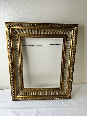 Vintage Wood Ornate Artwork /Picture Frame Gold Large 18.5” By 23” Home Decor • $54.50