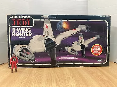 Vintage Kenner 1984 Star Wars B-WING FIGHTER W/ Pilot Box Sealed Accessories • $399.99