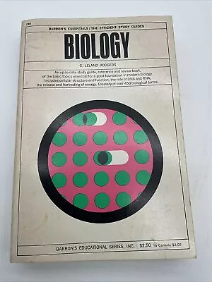 Biology- 1967- Barron Essentials The Efficient Study Guide.   AK • $18